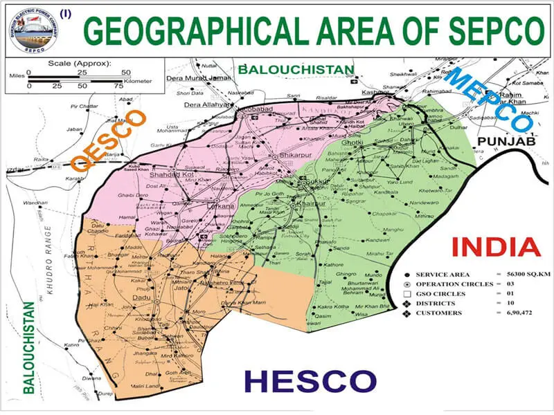 geographic area of sepco