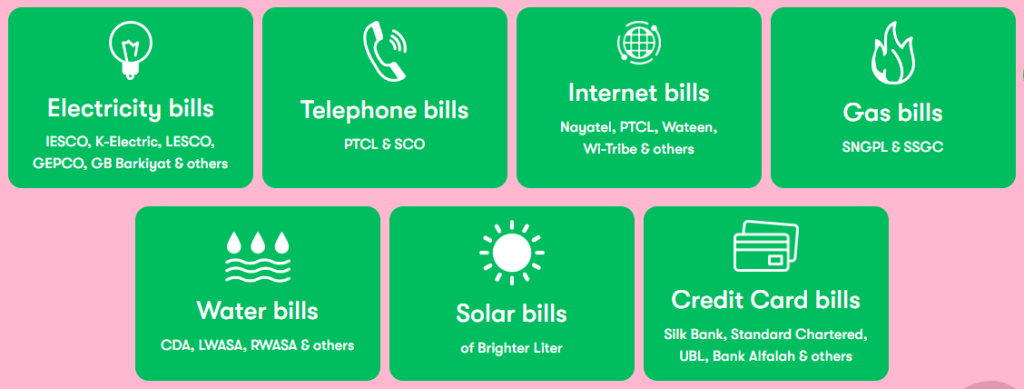 Pay bill with EasyPaisa