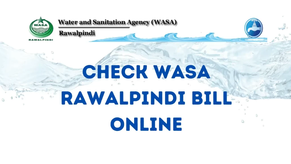 WASA Rawalpindi Bill Online
